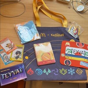 Genshin Impact x McDonald's Tote Bag and Accessories